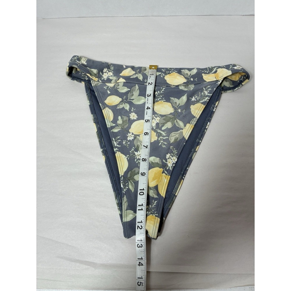 Abercrombie & Fitch Gray Floral Bikini with Yellow Lemon Print - Picture 7 of 7